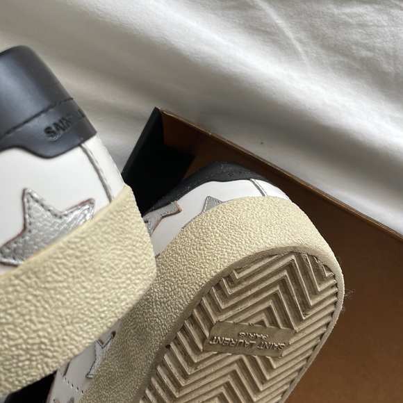 YSL Women's Star Leather Sneakers - Picture 6 of 6